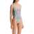 Jean Paul Gaultier One-Piece Swimsuit With Body Morphing WHITE/BLACK