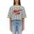 Balmain Striped Baseball T-Shirt MULTICOLOUR