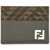 Fendi Leather Card Holder MILITARY GREEN