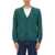 MAISON KITSUNÉ "Regular Bold Fox Head Patch" Cardigan GREEN