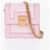 Balmain Chain Crossbody Mini Bag With Monogrammed Motif Pink