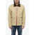 DSQUARED2 Multipocketed Heritage Jacket With Corduroy Collar Beige