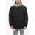 DSQUARED2 Quilted Jacket With Fleece Hood Black