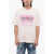 DSQUARED2 Crew Neck Cupid's Club Cotton T-Shirt Pink