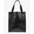 Jil Sander Leather Foldable Tote Bag With Inner Pockets Black