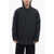 Jil Sander Strap Closure Down Jacket With Collar Black