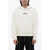 Jil Sander Brushed Cotton Hoodie With Logo Print White