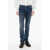 CORNELIANI Id Luxury Denim Dark-Washed Denims With Contrasting Embroide Blue