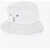 Balmain Reversible Bucket Hat With Satin Monogram White