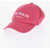 Balmain Baseball Cap With Embroidered Logo Pink