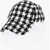 Balmain Houndstooth Baseball Cap White