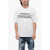 DSQUARED2 Crew Neck Canadian Village Front Printed T-Shirt White