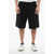 DSQUARED2 Pleated Varsity Cargo Shorts Black