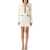 Self-Portrait Lurex knit mini dress White