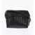 Jil Sander Quilted Leather Lid Crossbody Bag Black