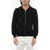 John Richmond Brushed Cotton Zipped Hoodie With Strass Tribal Black