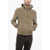 CORNELIANI Id Suede Jacket With Drawstringed Hood Brown