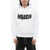 DSQUARED2 Cool-Fit Hoodie Sweatshirt With Rhinestones White