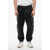 DSQUARED2 Eco-Leather And Jersey Hybrid Swag Track Pants Black