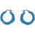 Jil Sander Enamelled Brass Hoop Earrings Light Blue