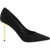 Balmain Gold heeled Pump NOIR