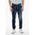 John Richmond Skinny Fit Mick Jeans With Inserts 16 Cm Blue