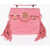 Balmain Suede Monogrammed B-Buzz 23 Bag With Removable Shoulder Stra Pink