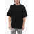 DSQUARED2 Football Fit Cotton Blend T-Shirt With Logo Patch Black