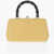 Jil Sander Printed Leather Goji Handbag With Bamboo Handle Beige