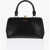 Jil Sander Leather Goji Handbag With Clip Clap Closure Black