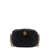 Tory Burch Matelassé leather shoulder bag with metal logo Black