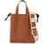 Marni Brown Calf Leather Shopping Bag With Minimalist Design And Shoulder Strap MOCA