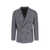 Tagliatore 'Montecarlo' Grey Double-Breasted Jacket In Wool Blend Man GREY