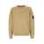 Stone Island Stone Island Logo Detail Cotton Sweatshirt Beige