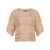 Alberta Ferretti Alberta Ferretti Shiny Viscose Webbing Knit T-Shirt Clothing Beige