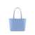 Dolce & Gabbana 'Dg Logo' Light Blue Small Tote Bag In Leather Woman BLUE