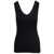 Brunello Cucinelli Black Cotton Tank Top With Monile Insert Black