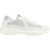 Prada LACE UP SHOES BIANCO+ARGENTO