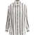 Alexander McQueen Silk Striped Shirt IVORY-NAVY-BURGUNDY