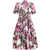 Dolce & Gabbana Peony Print Chemisier Dress PEONIE FUXIA F.BCO