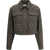 Fendi FF logo cropped Jacket TOBACCO