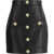 Balmain Leather Miniskirt NOIR