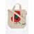 Kenzo Cotton Twill Tote Bag With Maxi Embroidery White