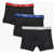 Nike Set Of 3 Solid Color Boxer With Logoed Elastic Band Black