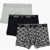 Nike Set Of 3 Stretch Cotton Boxers With Logoed Elastic Band Multicolor