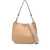 Valentino Garavani Valentino Garavani Hobo Rockstud Leather Shoulder Bag Beige