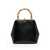 Jil Sander Jil Sander Goji Square Bamboo Small Handbag Black