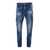 DSQUARED2 'Sexy Twist' Blue Jeans With Paint Stains And Rips In Cotton Denim Man BLUE