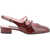 CAREL PARIS Peche Pumps VERNIS BORDEAUX