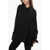 Jil Sander Asymmetric Over Shirt With Hidden Placket Black